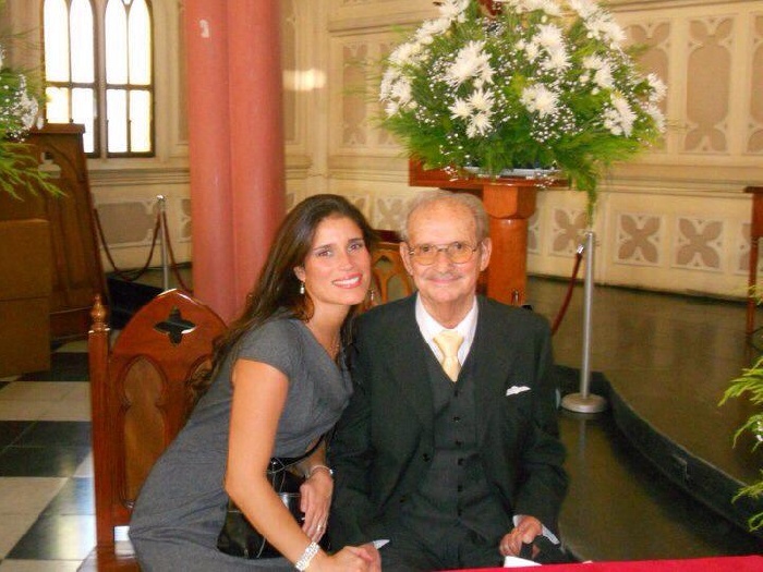 Alfredo con hija Beatriz